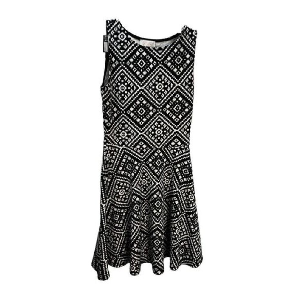Coveted Clothing Fit And Flare‎ Ethnic Print Dress XS